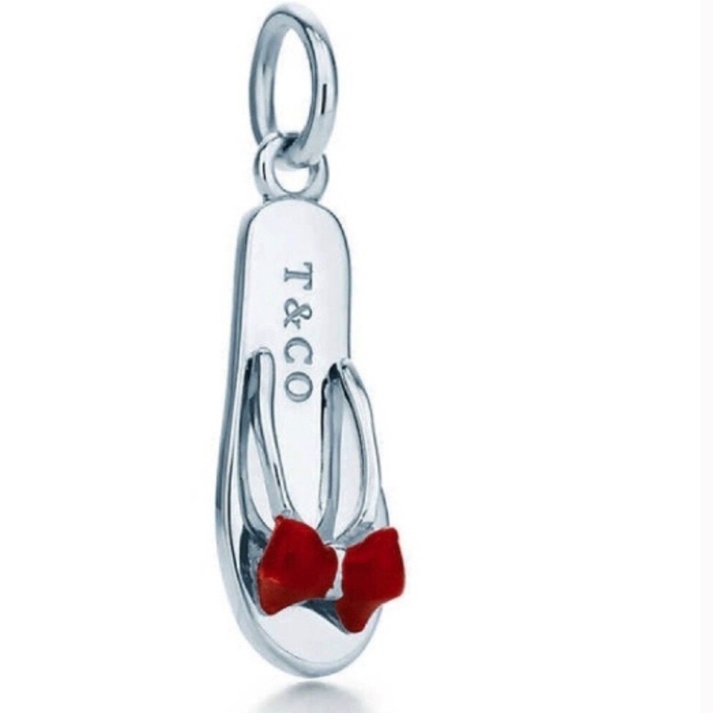 Tiffany & Co Flip Flop Charm With Chain